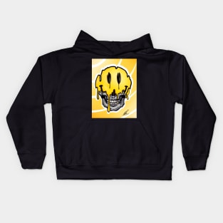 Skull Smiley for that Happy-sad Mood Kids Hoodie